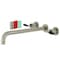 Kingston Brass KS8048CKL Wall Mount Tub Faucet, Brushed Nickel KS8048CKL - alternate 1